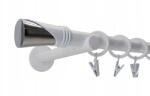 ESTAdeco Függönyrúd Fém Modern 19mm Fehér 160cm Vega (karnisz I 19mm BIAŁY VEGA)