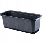 Kadax Erkélyláda 40 cm Virágtartó Erkély Grafit (K8809)