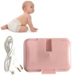  Nedves Törlőkendő Melegítő Baba Doboz Tartály Rózsaszín (10076843)