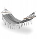 Tadar Erős kerti függőágy 2 kötéllel és táskával 200 x 100 cm szürke (5903313451086)