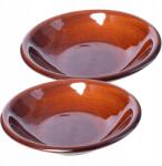 Kadax Ebédlő Tányér Mély 23 cm Tányér Szett 2db-OS Szett Kerámia Kő (K8733)