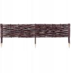 Kadax Kerti Rózsafa Fonott Gyepszegély Kerítés 100x20 cm Magas Kerítés (K5872)