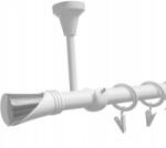 ESTAdeco Fehér Mennyezeti Függönysín 19mm Vega 160cm csendes (karnisz I SUFIT 19mm VEGA Biały Cichy)