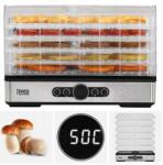 Teesa zöldség-gyümölcs szárító, 400W, 5 szűrős, LCD kijelző, 1, 7kg (TSA3032)