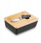 Konighoffer Porcelán vajtartó kés, fekete (5903313444682)