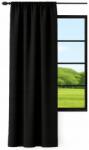 NOW-ART Klasszikus, Sima Függöny 145x160 matt szalaggal, ráncolóval, nappaliba, kész (LEN-C 145x160 na żabki taśmie tunel)