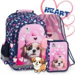 DERFORM Cleo és Frank kutyás iskolatáska hátizsák SZETT (PL15BCF42/SZETT)