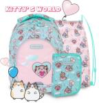 Astra cicás iskolatáska, hátizsák 39 cm SZETT - Kitty’s World (A502024001/SZETT)