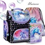 DERFORM Unikornisos ergonomikus iskolatáska SZETT - To be unicorn (TEMBJR15/SZETT)