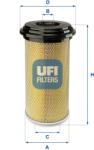 UFI Filtru aer UFI 27.889. 00 (27.889.00) - fixbox