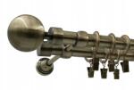 ESTAdeco Függönyrúd Kettős Kula Modern 19+19mm Arany 160cm (karnisz II 19+19 Złoto Antyk KULA MODERN)
