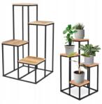 Nobo Kids Virágágyás Virágtartó állvány Növények Fém Álló Könyvespolc 6-7 Polcok Loft (CH-248623)