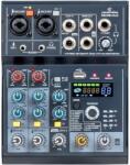 Soundsation MIOMIX 4LS - Mixer Audio cu Bluetooth, Media Player, FX integrat si OTG (conectare directa la telefon)