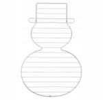 Zenker Fém tortarács, magasított, zöld, hóember mintával Zenker (4008033182669)