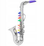  Saxofon Z 8 Színes Gombokkal Gyerekeknek A Játék Tanulásához Ezüst (231314151)