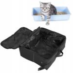  Hordozható Összecsukható Nagy Méretű Fedett Macskaalom Doboz 31X40X14 CM (2111230023411)