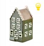 Mondex Hytte Kerámia házikó Led 5, 6x5, 2x11cm (HTC3450)