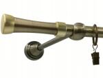 ESTAdeco Függönyrúd Egyágú Arany 16mm Light Salerno 300cm (Karnisz I 16mm Złoto Antyk Light SALERNO)