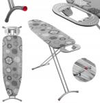 Kadax Vasalódeszka, 120×38cm, állítható magasság, fémhálós asztallap (K8083) Vasalódeszka