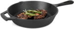Konighoffer Öntöttvas serpenyő szilárd szilikon rátéttel fekete 20cm (5903313423144)