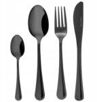 KULIG Elegáns 24 db-os evőeszköz szett 6 személyes fekete (0558)