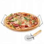 Konighoffer Pizza sütőkő állvánnyal és pizzavágóval, 33 cm (5903313418737)