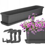 Kadax Erkélydoboz Virágtartó Állvány Fogantyúk 83x17, 9x13, 4 cm (K8379)