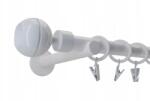 ESTAdeco Függönyrúd Fém Modern 19mm Fehér 160cm Optic (karnisz I 19mm BIAŁY OPTIC)