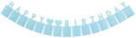 Balloons4party Banner foto Happy Birthday albastru 2.5m