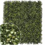 KRUMAD Mesterséges Zöld Fal Mesterséges Borostyán Bukszus Panel Szőnyeg Erkély 60x40cm (KRUMAD ZIELONA)