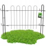 Kadax Kerti Kapu Fém Panelkapu Kerítéshez Oszlopokkal 93x72cm (K4147)