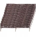 Kadax Kerti Rózsafa Fonott Gyepszegély Kerítés 120x40cm Szett 10db (K5889)