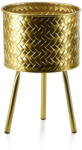 Mondex Arany színű dekoratív virágtartó, XL-es (5902643391239)