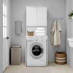 Adore Dulap Baie Adore cu Loc Pentru Masina de Spalat, 3 Rafturi, 2 Usi, Alb, 65x182x60 cm (ADR-482-BB-1)