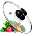 Kadax Üvegfedő 18 cm Serpenyő Fedő Univerzális Hőálló (K7885)