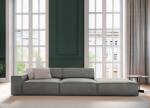 Micadoni Canapea modulara Jodie 3 locuri 262 cm cu lounge tapiterie catifea (MH130) Canapea