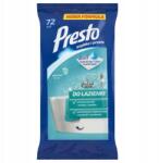 Presto Nedves törlőkendők fürdőszobába tisztításhoz 2 az 1-ben72 db (HR-011460)