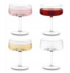 Tadar 4 db-os pezsgőspohár szett üveg lábakkal 280 ml széles (5903313452342)