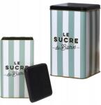 HowHomely Cukortartó doboz Bistrot fekete-zöld fém 11x18 cm Elegáns fekete (HH-BT6828A)