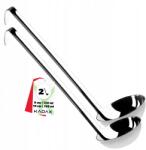 Kadax Merőkanál Leveses Szószos Kanál Váza Acél Szett 9+10 cm (K8179)