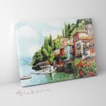 Makana Város a tóparton - Gyémántszemes kirakó készlet, kerettel (40x50 cm)