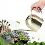  Arany Fém Öntözőkanna 1L Elegáns Hosszú Csőr Öntöző Tinktúra (3111210337811)