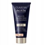 Claresa Beauty Protective Foundation hidratáló alapozó SPF50 1W Light W fényvédővel (5903819832945)