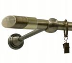 ESTAdeco Függönykarnis Szimpla Arany 16mm Light Falco 200cm (Karnisz I 16mm Złoto Antyk Light FALCO)