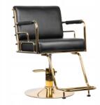Gabbiano fodrász szék Prato arany fekete (5906717442131)