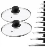Kadax Üvegfedő 24 cm 2 db-os Fedő Szett Hőálló Serpenyőhöz (K5147)