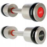 HMS 2 db-os Krómozott Súlyzó Készlet 2x9kg Acél Súlyzók Edzéshez (17-66-142)