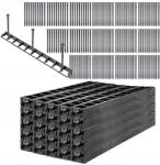 Kadax Kerti Gyepszegély Műanyag 4, 5cm 50mb 150 Horgony Szett Fekete (K3951)