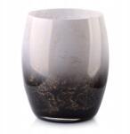 Mondex Dekoratív üveg váza Cristie Hordó fekete (5902643383425)