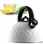 Kadax Gáz Vízforraló Indukciós 2, 5L Vízforraló Síppal Fehér Hagyományos Acél (K9753)